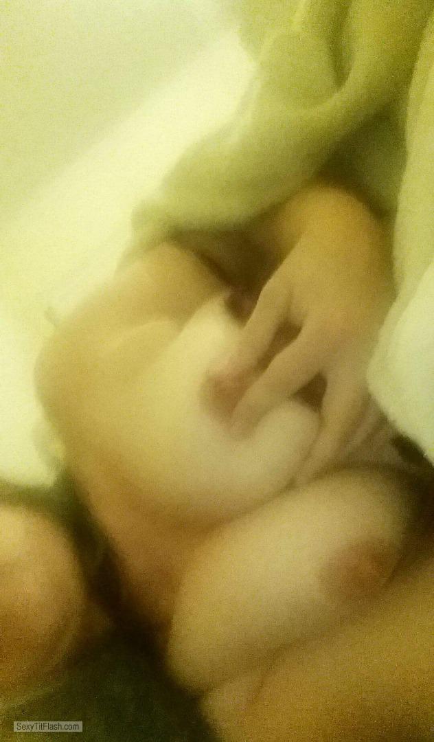 Tit Flash: Wife's Medium Tits (Selfie) - Hotas Wifey from New Zealand